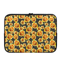 Watercolor Polka Dot Sunflower Print Laptop Sleeve