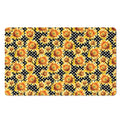 Watercolor Polka Dot Sunflower Print Polyester Doormat