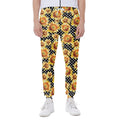 Watercolor Polka Dot Sunflower Print Joggers
