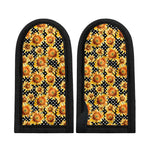 Watercolor Polka Dot Sunflower Print Skillet Handle Cover