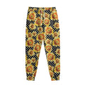 Watercolor Polka Dot Sunflower Print Sweatpants