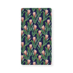 Watercolor Protea Pattern Print Baby Crib Sheet
