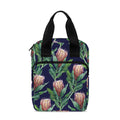 Watercolor Protea Pattern Print Bible Tote Bag