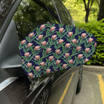 Watercolor Protea Pattern Print Car Side Mirror Covers
