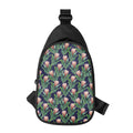 Watercolor Protea Pattern Print Sling Bag