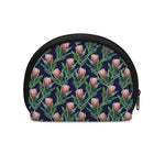 Watercolor Protea Pattern Print Coin Purse