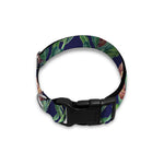 Watercolor Protea Pattern Print Dog Collar