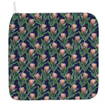 Watercolor Protea Pattern Print Hand Towel