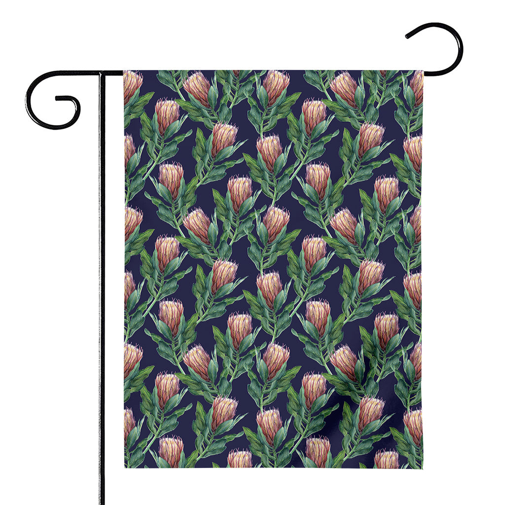 Watercolor Protea Pattern Print House Flag