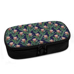Watercolor Protea Pattern Print Insulin Cooler Travel Case