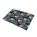 Watercolor Protea Pattern Print Pet Cooling Mat Cover