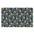 Watercolor Protea Pattern Print Polyester Doormat
