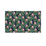 Watercolor Protea Pattern Print Polyester Flag