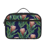 Watercolor Protea Pattern Print Portable Lunch Bag