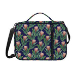 Watercolor Protea Pattern Print Shoulder Strap Bible Bag