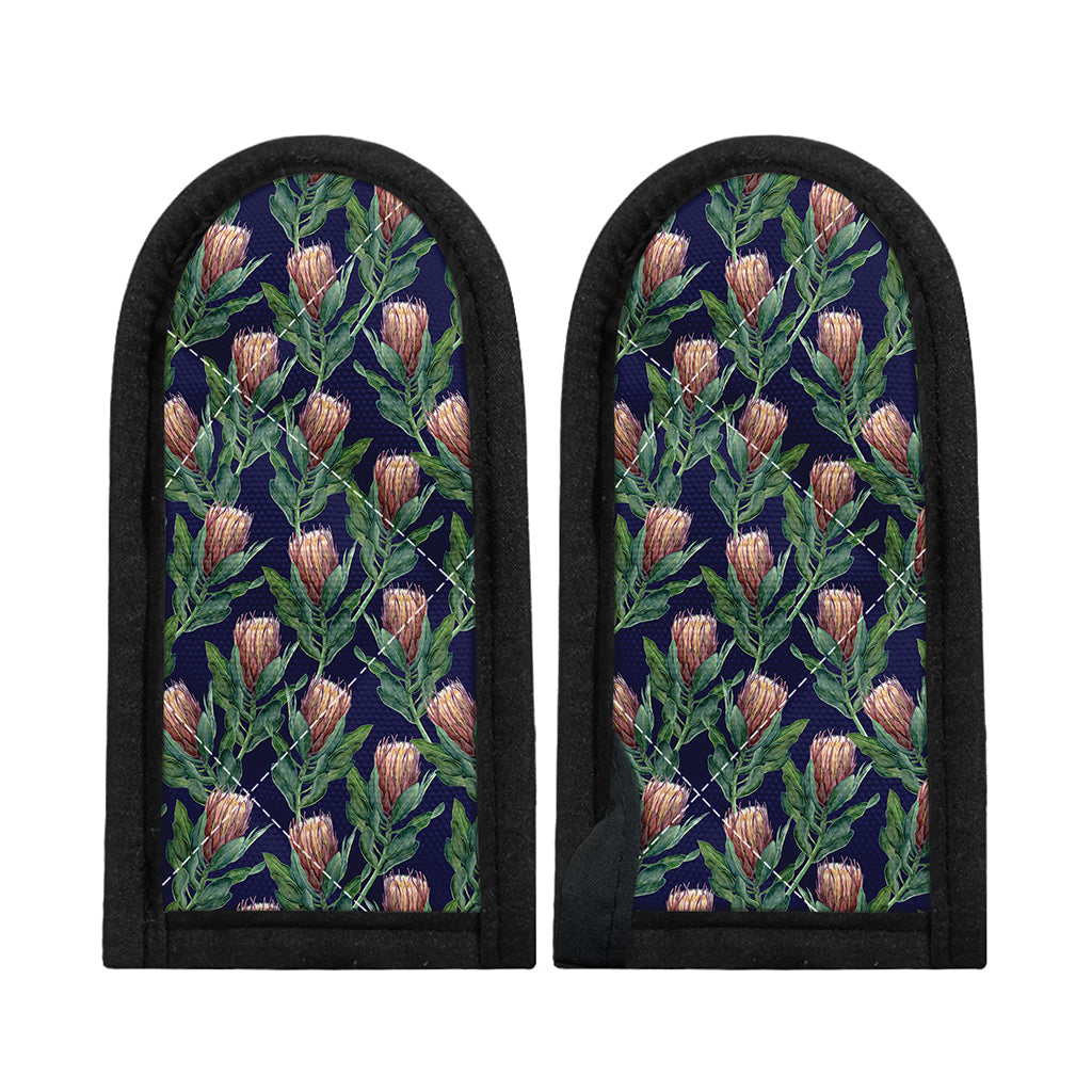 Watercolor Protea Pattern Print Skillet Handle Cover