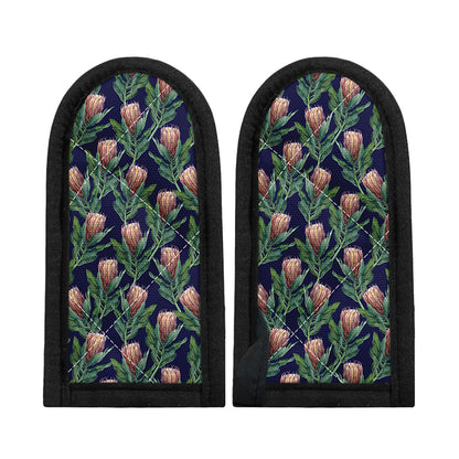 Watercolor Protea Pattern Print Skillet Handle Cover
