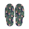 Watercolor Protea Pattern Print Slippers