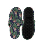 Watercolor Protea Pattern Print Slippers