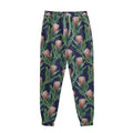 Watercolor Protea Pattern Print Sweatpants