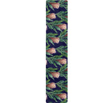 Watercolor Protea Pattern Print Table Runner