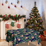 Watercolor Protea Pattern Print Tablecloth