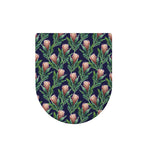 Watercolor Protea Pattern Print Toilet Lid Cover