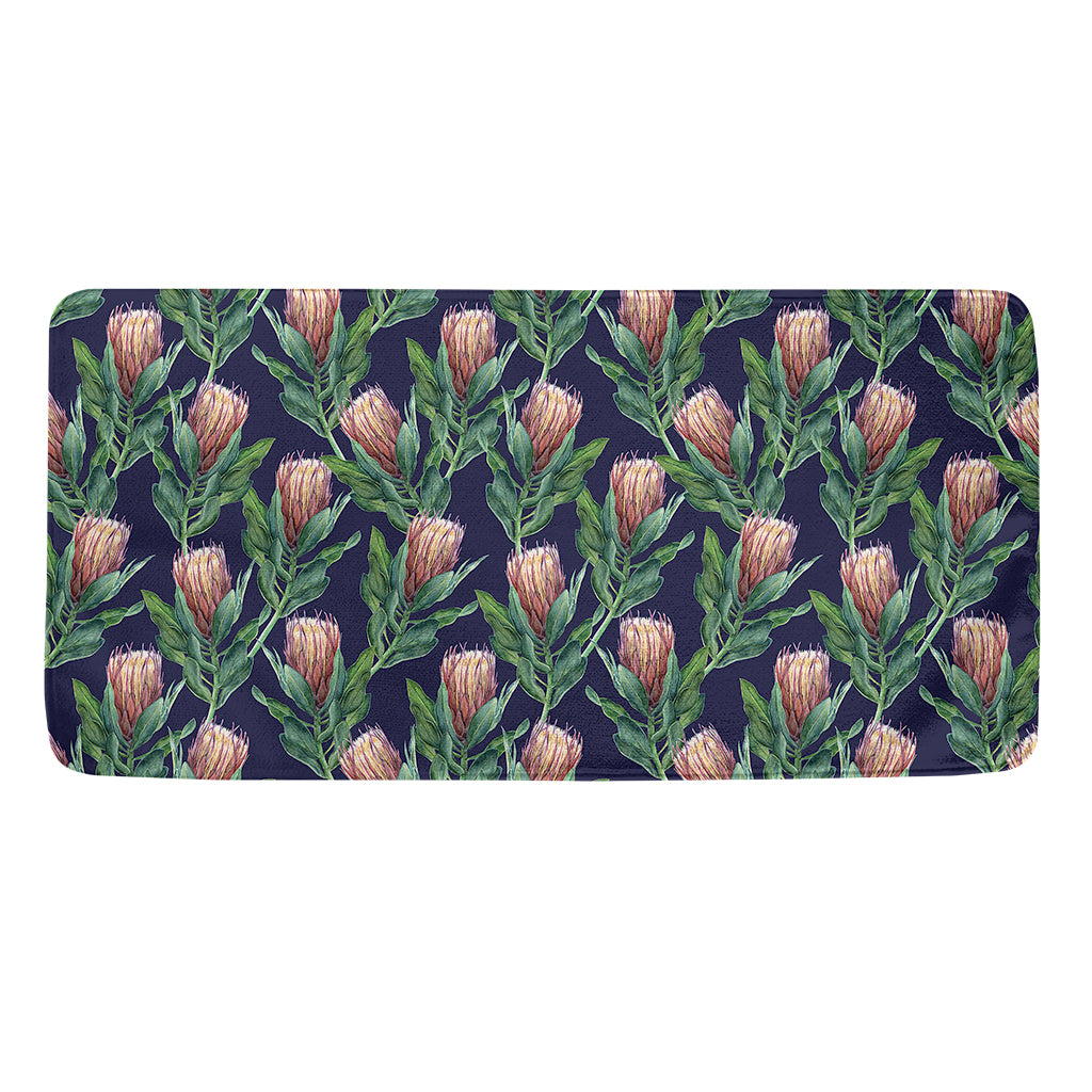 Watercolor Protea Pattern Print Towel