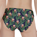 Watercolor Protea Pattern Print Women's Panties