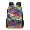 Watercolor Psychedelic Print 17 Inch Backpack