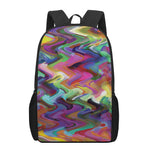Watercolor Psychedelic Print 17 Inch Backpack