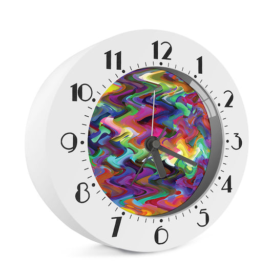 Watercolor Psychedelic Print Alarm Clock