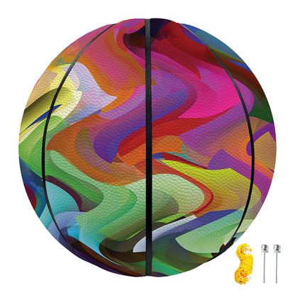 Watercolor Psychedelic Print Basketball