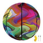 Watercolor Psychedelic Print Basketball