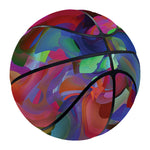 Watercolor Psychedelic Print Basketball
