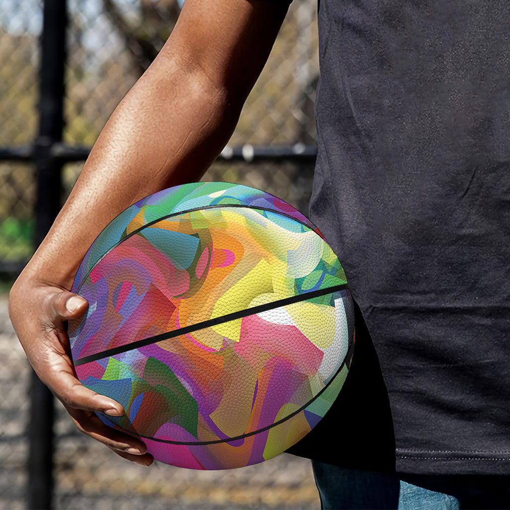 Watercolor Psychedelic Print Basketball