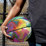 Watercolor Psychedelic Print Basketball