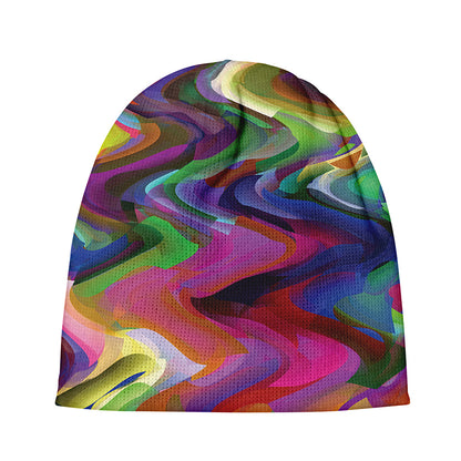 Watercolor Psychedelic Print Beanie