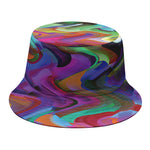 Watercolor Psychedelic Print Bucket Hat