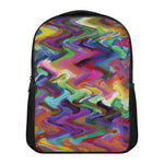 Watercolor Psychedelic Print Casual Backpack