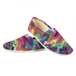 Watercolor Psychedelic Print Casual Shoes