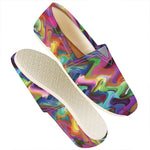 Watercolor Psychedelic Print Casual Shoes