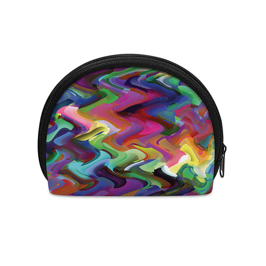 Watercolor Psychedelic Print Coin Purse