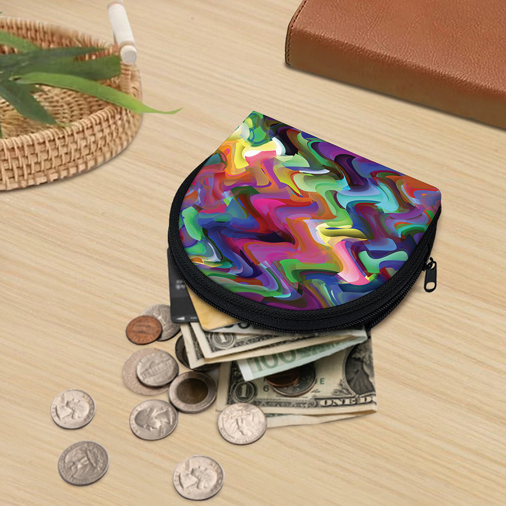 Watercolor Psychedelic Print Coin Purse