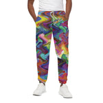 Watercolor Psychedelic Print Cotton Pants