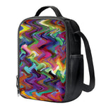 Watercolor Psychedelic Print Crossbody Lunch Bag