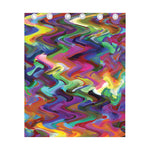 Watercolor Psychedelic Print Curtain