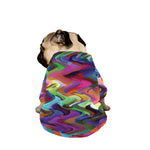 Watercolor Psychedelic Print Dog Zip Up Jacket