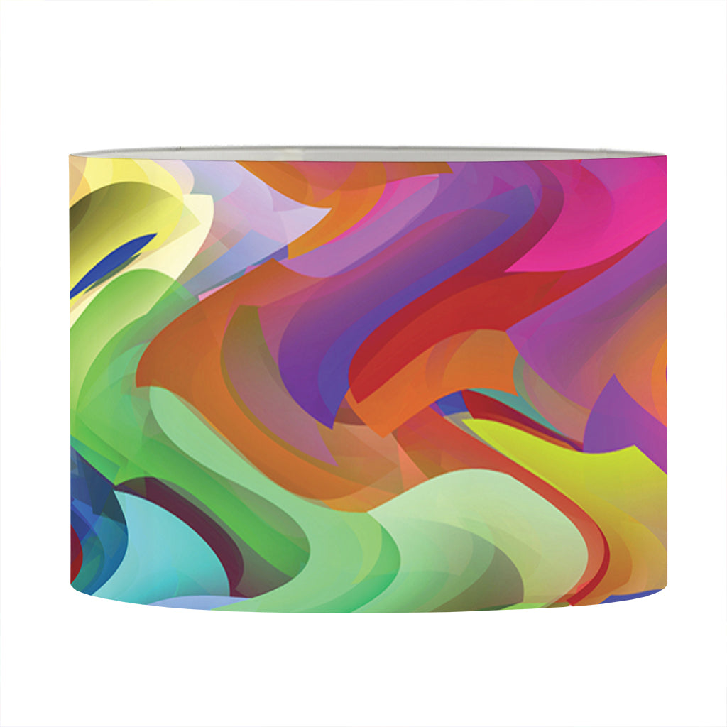 Watercolor Psychedelic Print Drum Lamp Shade