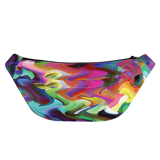 Watercolor Psychedelic Print Fanny Pack